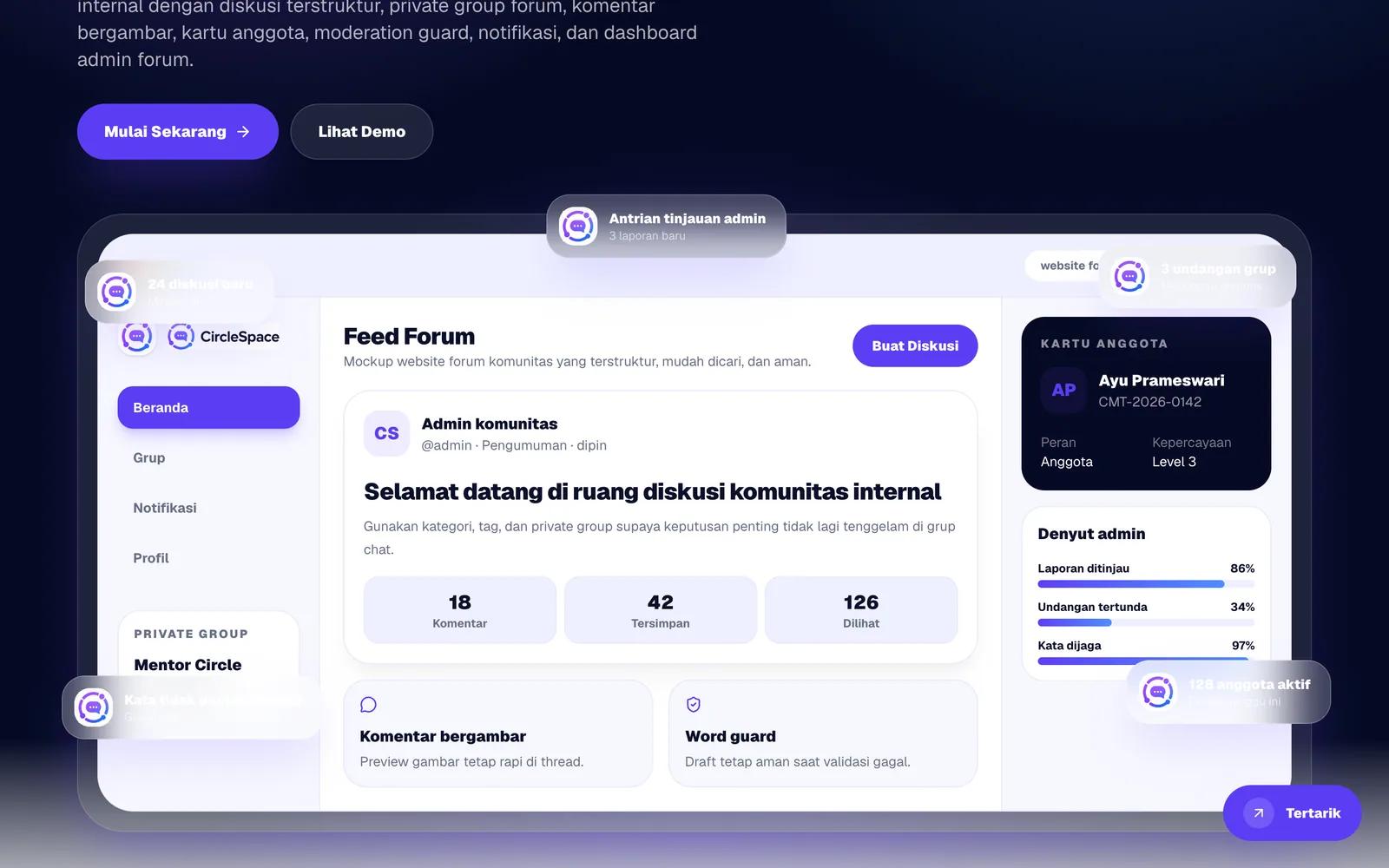 Forum product preview