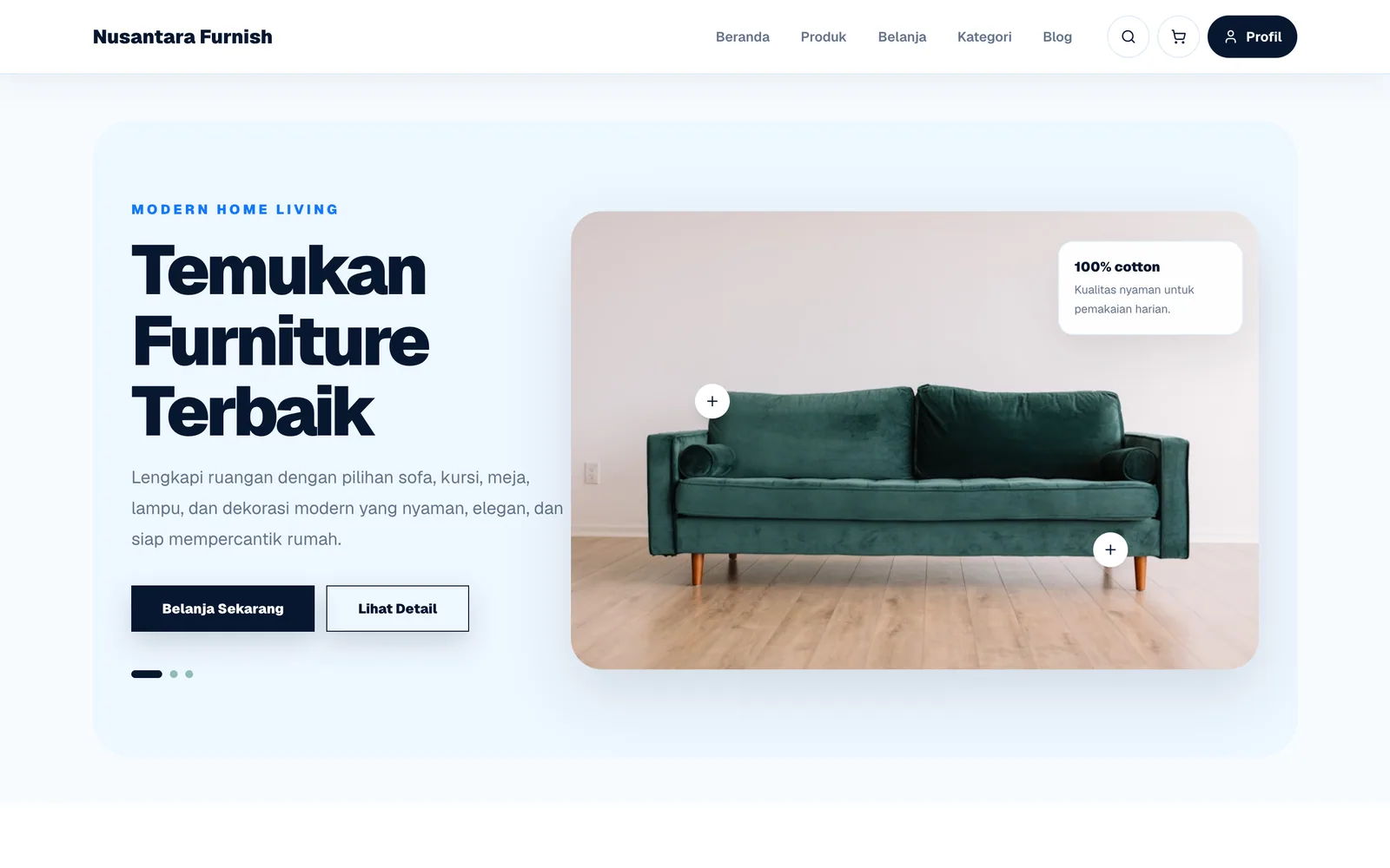 Furniture E-Commerce project preview