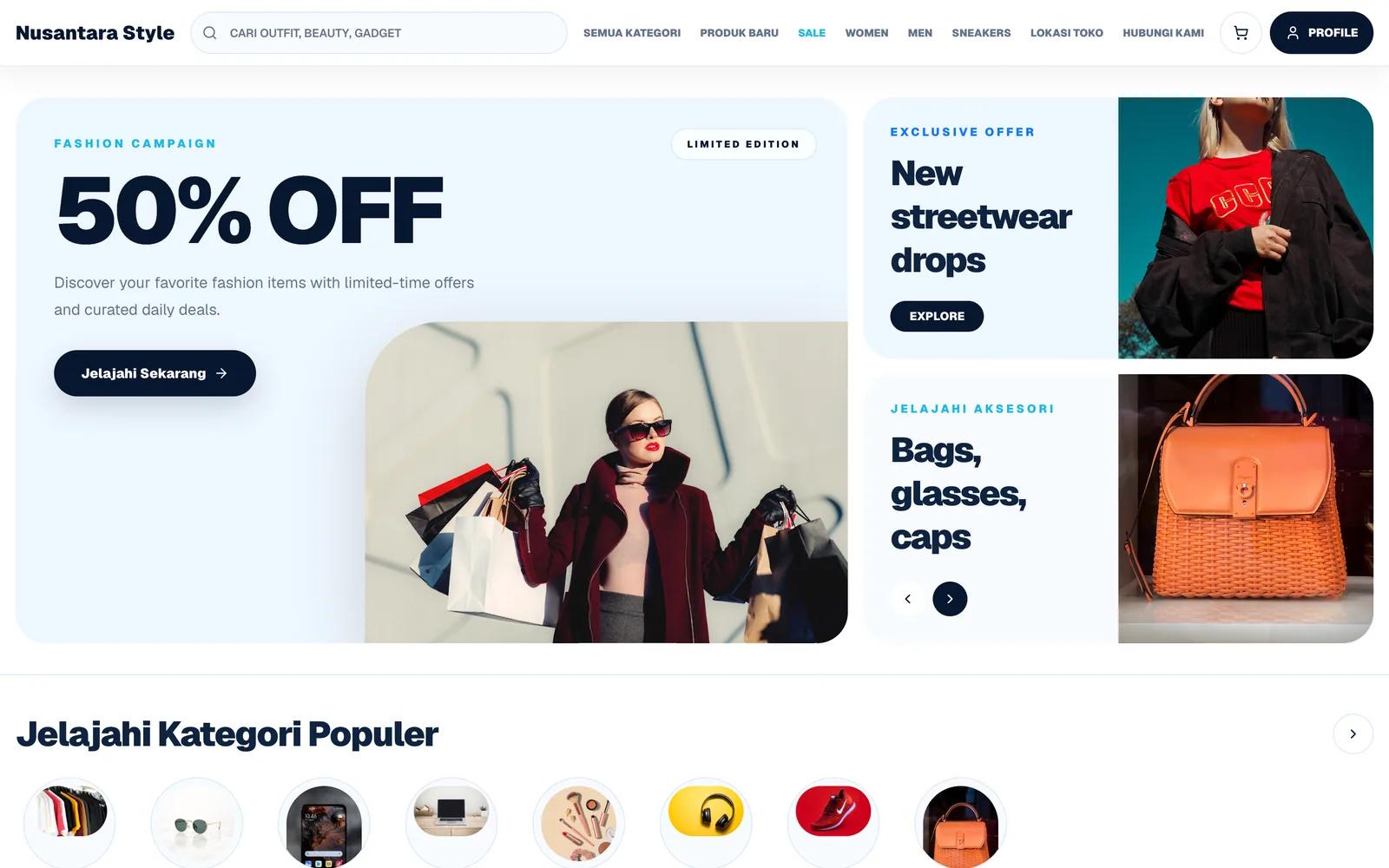 Fashion E-Commerce Showcase preview