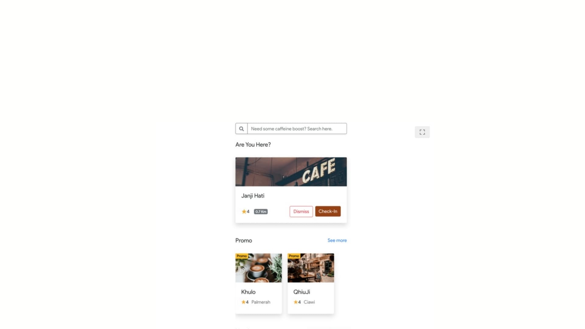 Coffee Shop Tracker Application - Senja