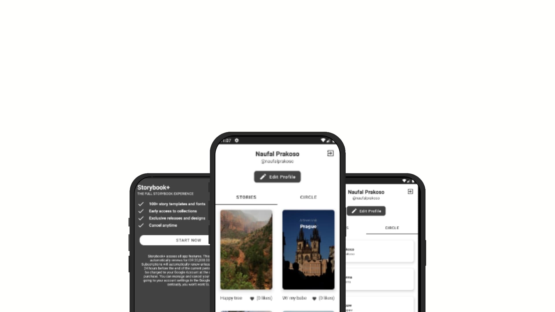 Social Media Application - Storybook