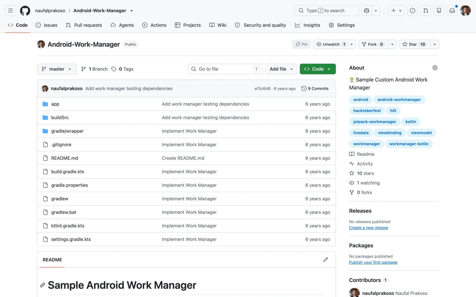 Android-Work-Manager repository preview