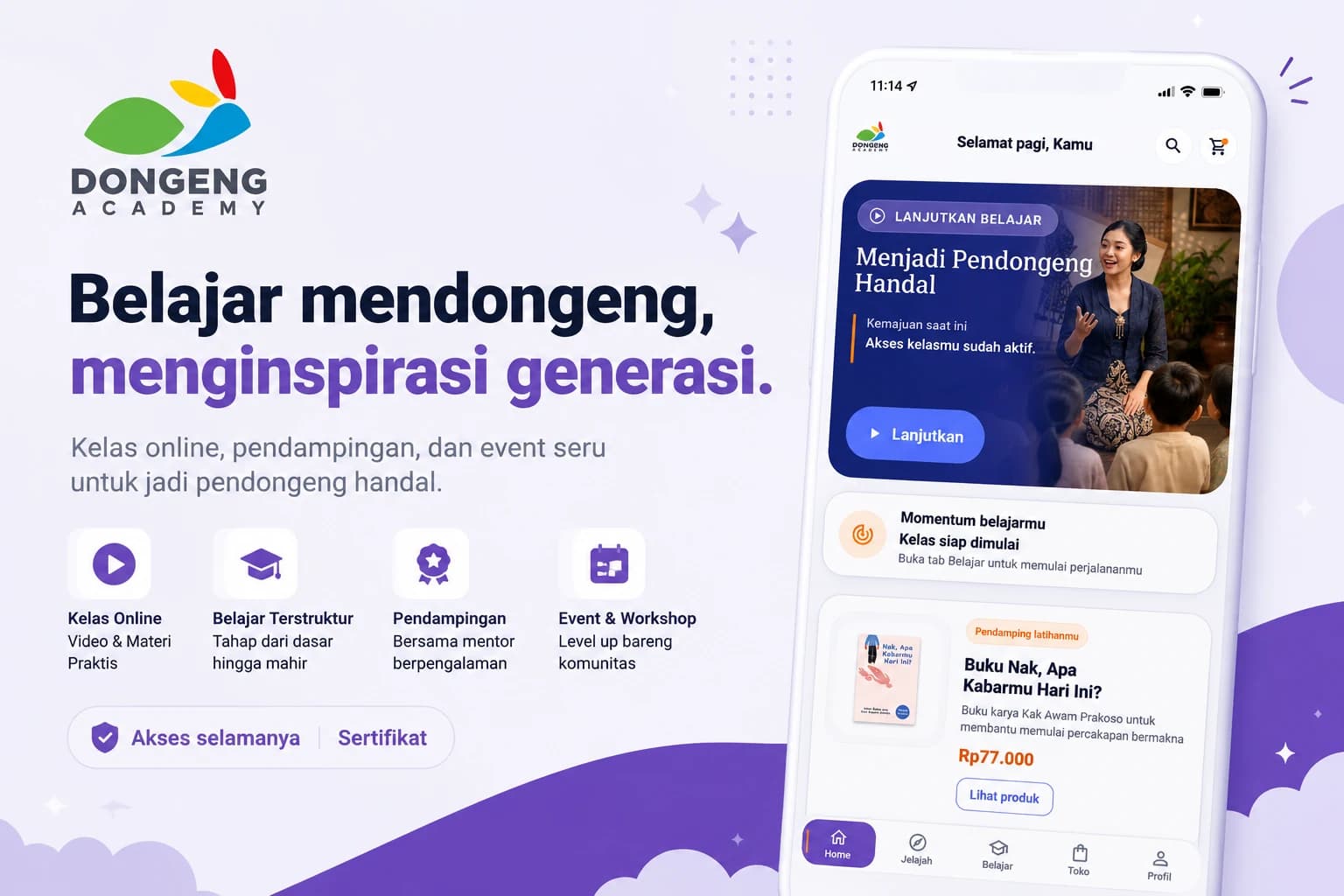 Dongeng Academy Mobile project preview