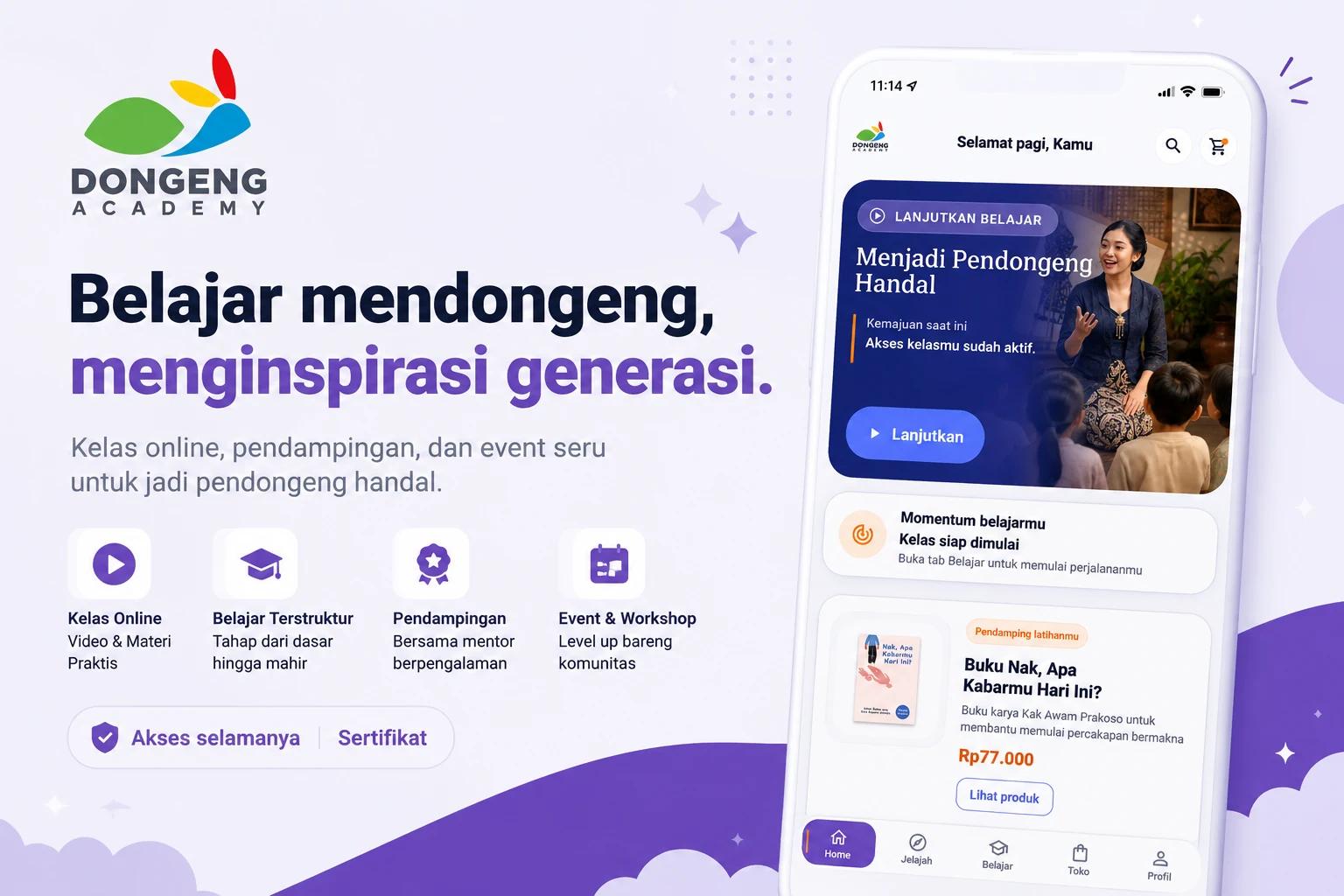 Dongeng Academy Mobile project preview